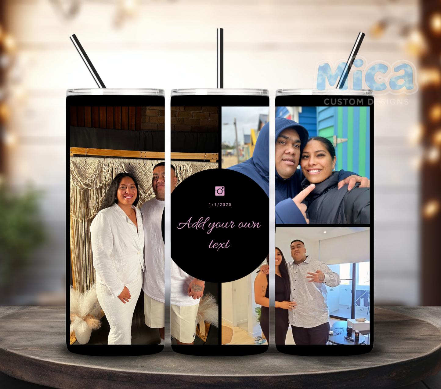 20z Custom Photo Tumbler - Choose your frame.