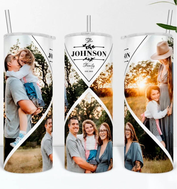 20z Custom Photo Tumbler - Choose your frame.
