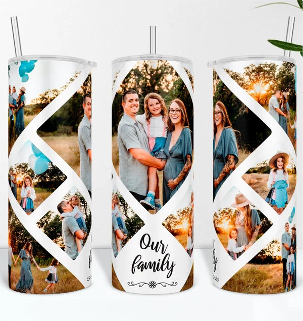 20z Custom Photo Tumbler - Choose your frame.