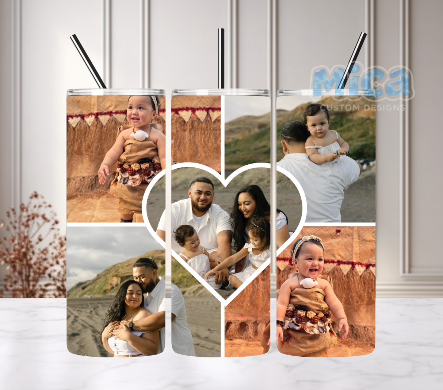 20z Custom Photo Tumbler - Choose your frame.