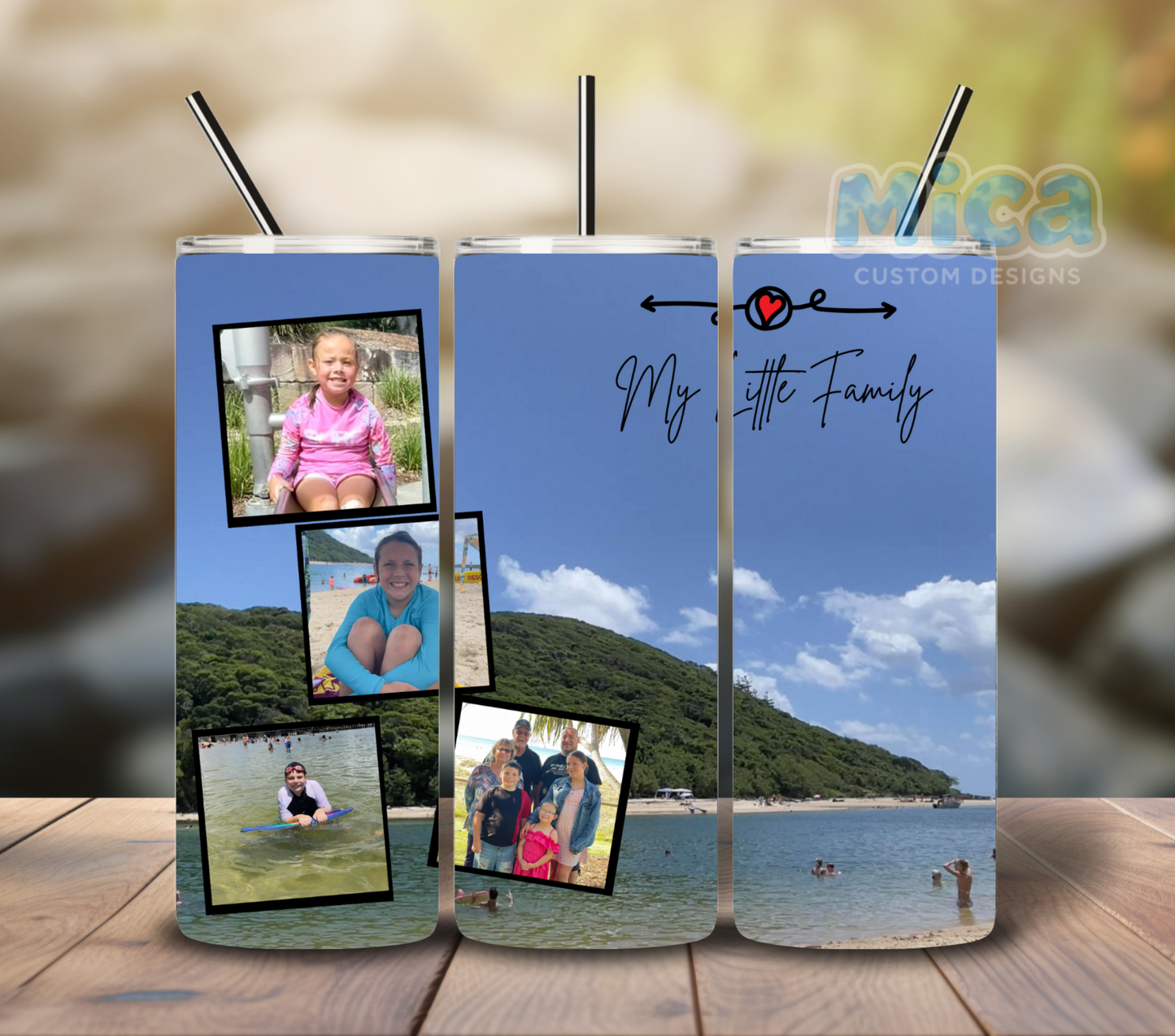 20z Custom Photo Tumbler - Choose your frame.