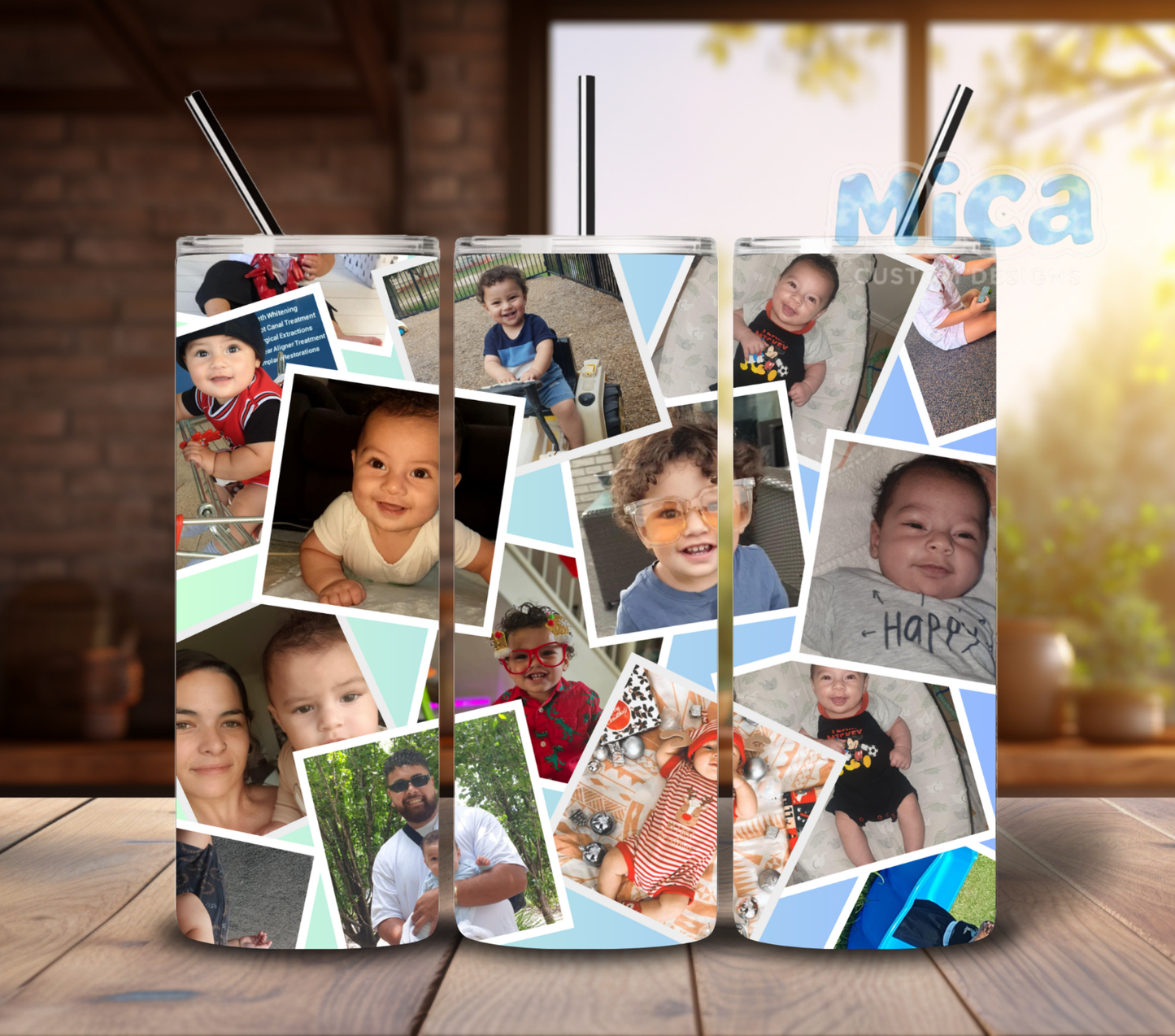 20z Custom Photo Tumbler - Choose your frame.