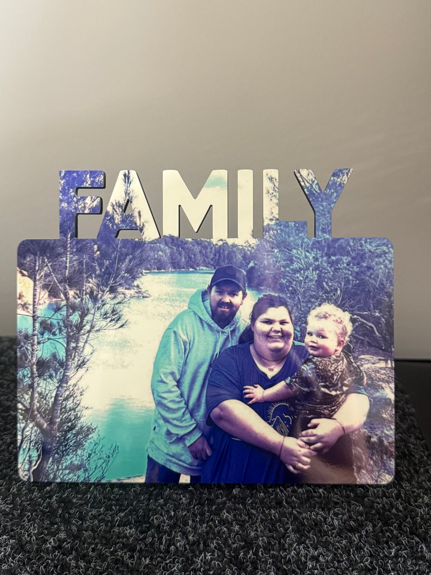 Custom Family MDF Gloss Photo Frame Board