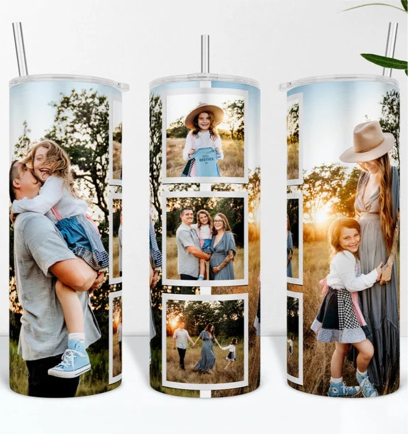 20z Custom Photo Tumbler - Choose your frame.