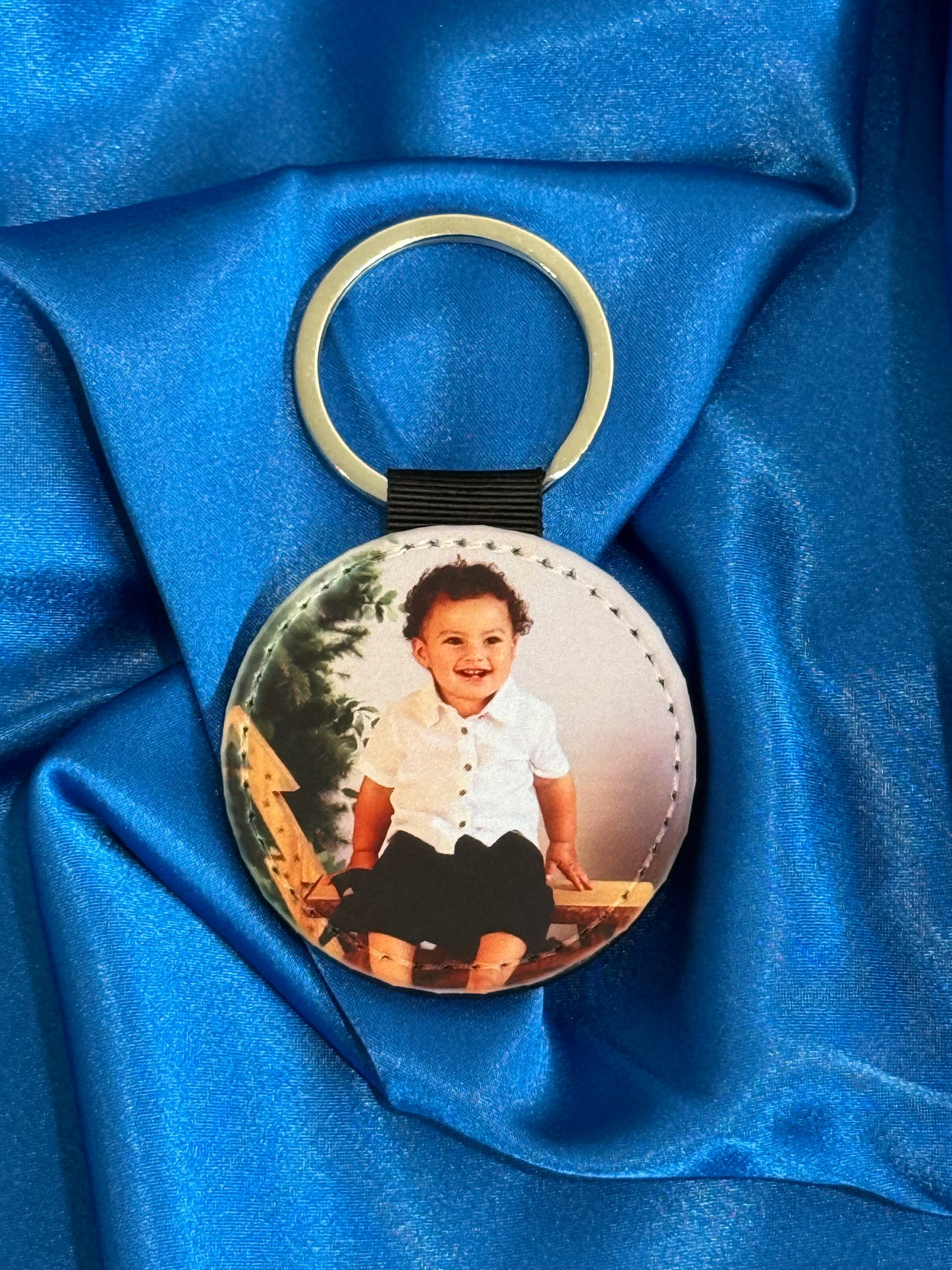Personalised Leather Photo Keychains