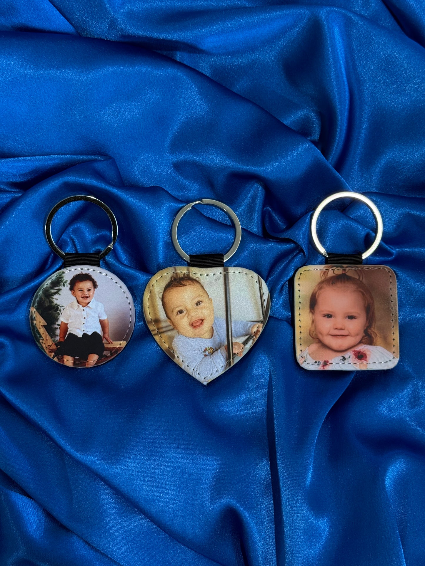 Personalised Leather Photo Keychains