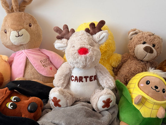 Rudolph The Reindeer Custom Teddy