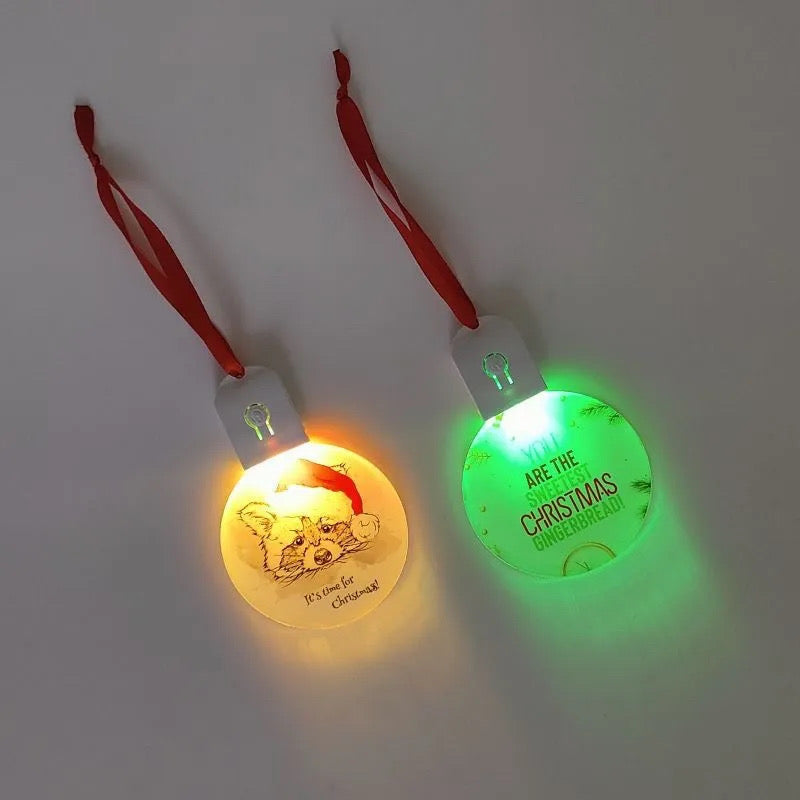 Light Up Custom Christmas Ornament.