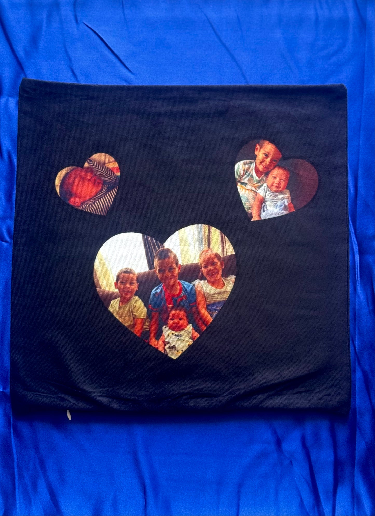 3 Hearts - Custom Photo Pillowcases