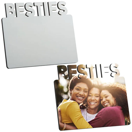 Custom Besties MDF Gloss Photo Frame Board