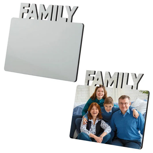 Custom Family MDF Gloss Photo Frame Board