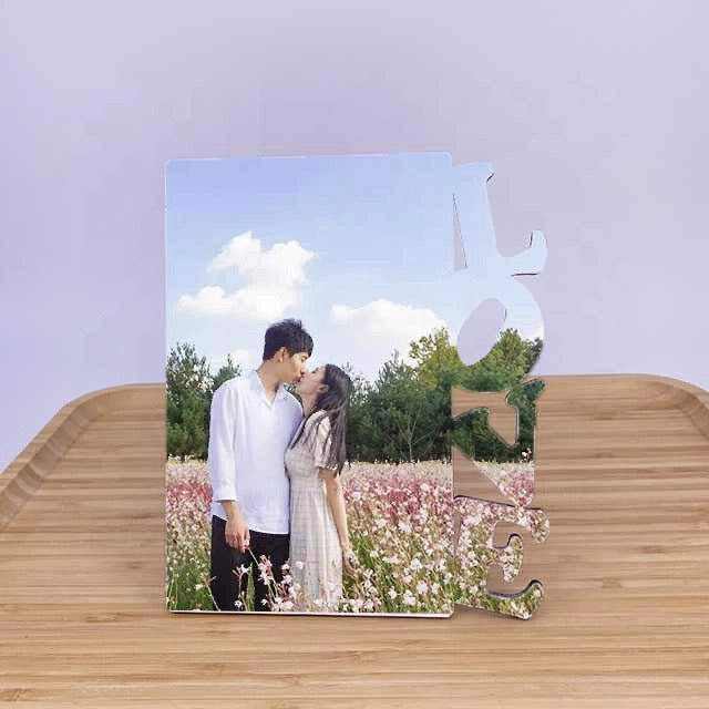 Custom "Love" MDF Gloss Photo Frame Board