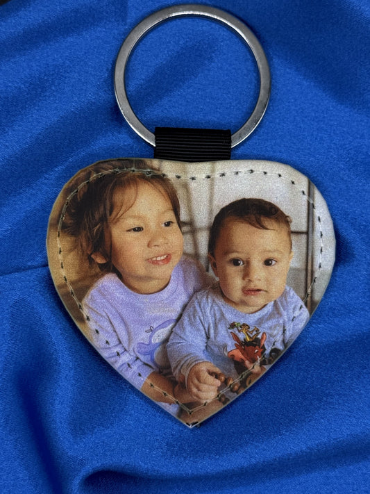 Personalised Leather Photo Keychains