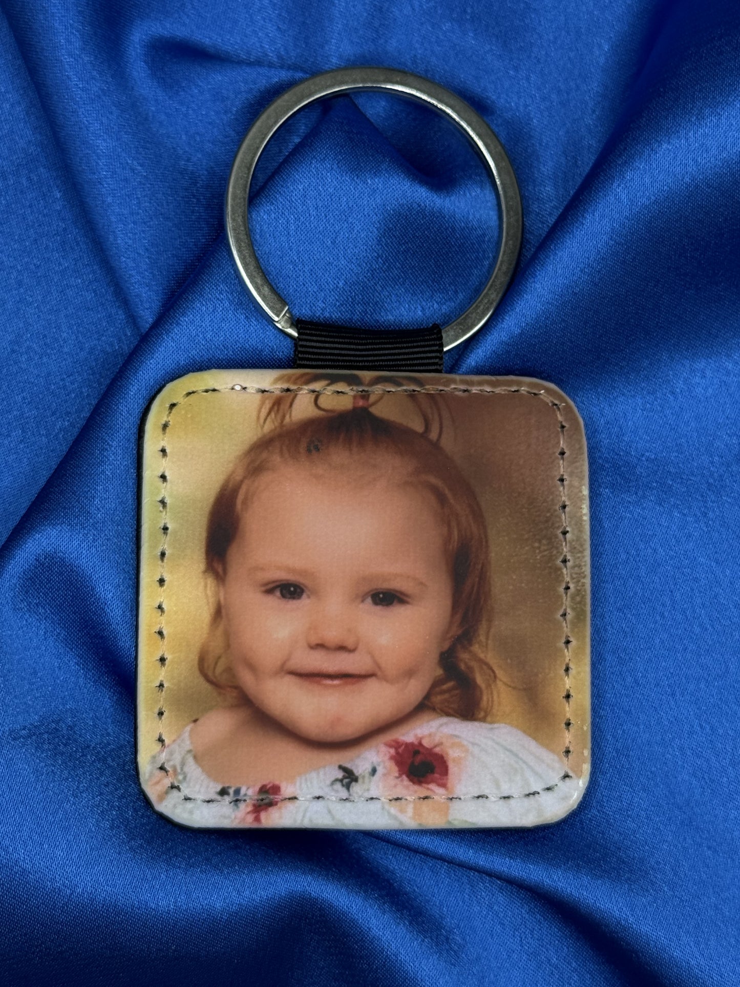 Personalised Leather Photo Keychains